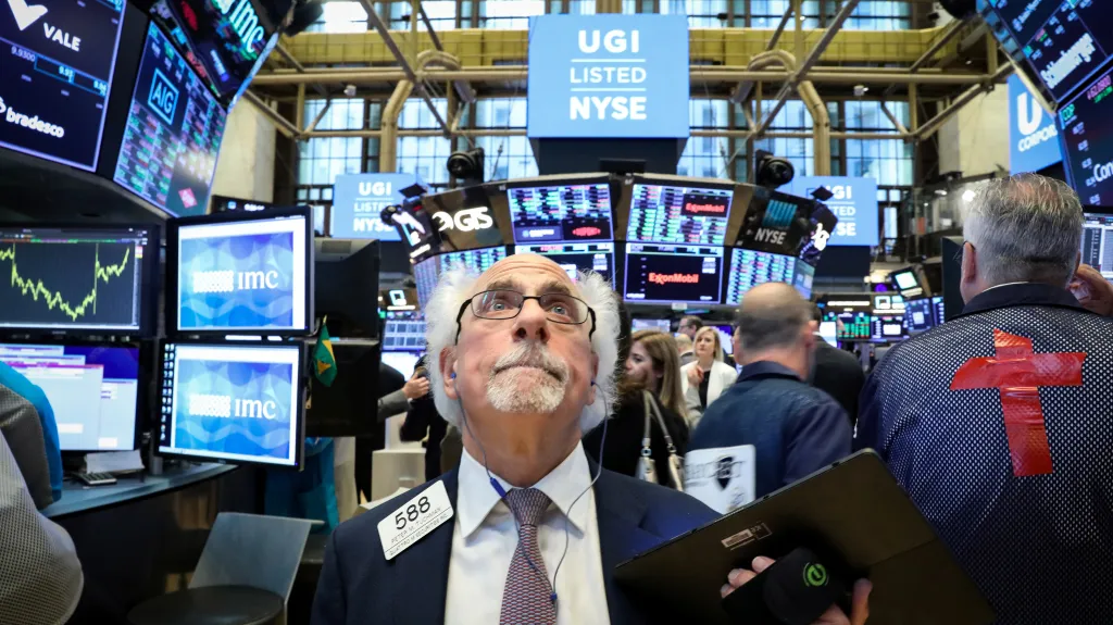 Obchodníci newyorské akciové burzy NYSE