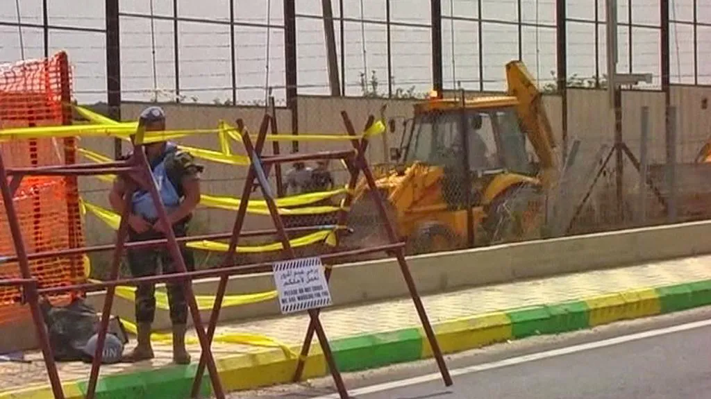Stavba zdi na izraelsko-libanonské hranici