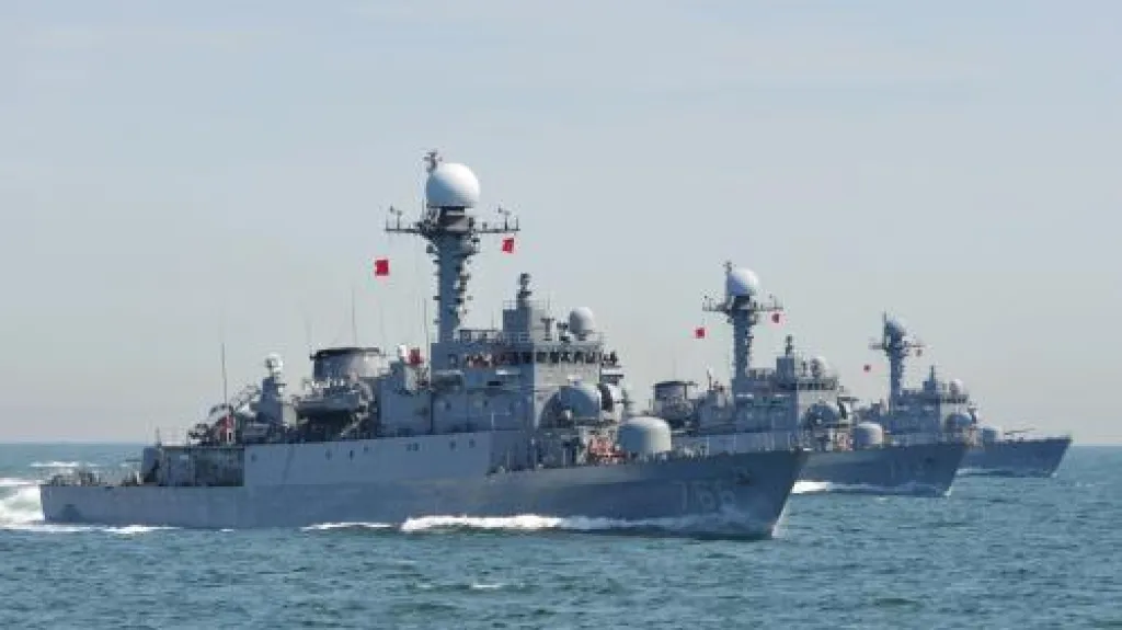 Cvičení jihokorejského námořnictva