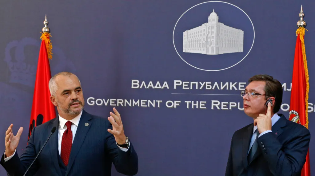 Edi Rama a Aleksandar Vučić