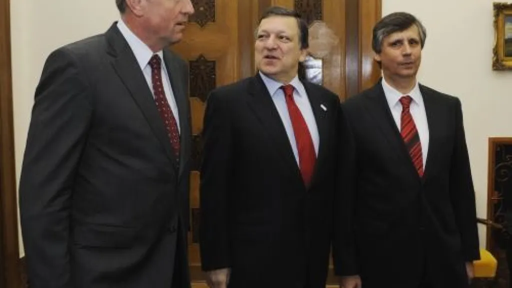 Topolánek, Barroso a Fischer