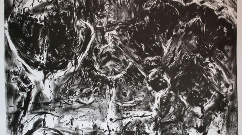 Jana Hubatková / Krajina s jezerem