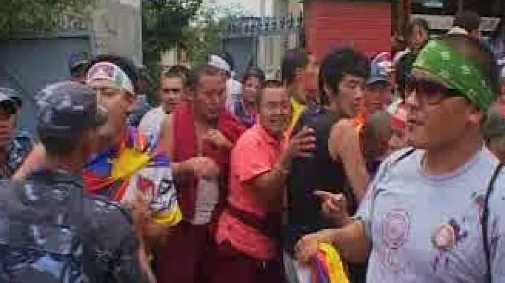 Protičínská demonstrace