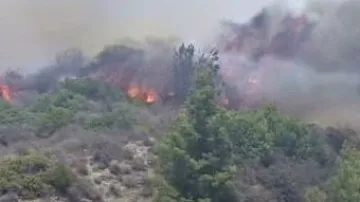 Požáry na ostrově Rhodos