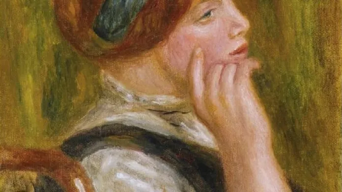 Pierre-Auguste Renoir / Portrait de femme au bandeau vert