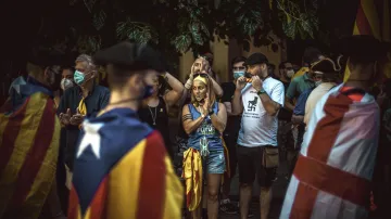 Katalánci si připomínají svátek La Diada