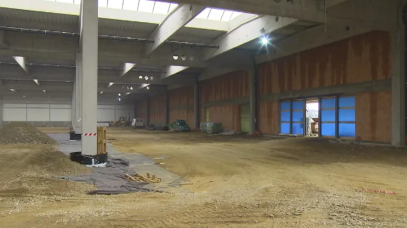 Stavba nové haly Agrostroje