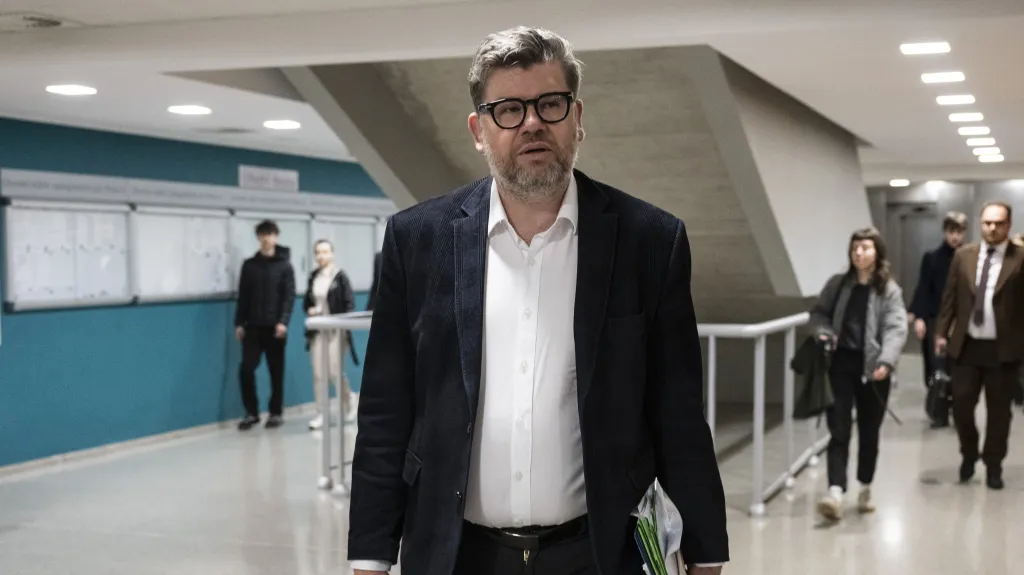 Poslanec Jiří Pospíšil (TOP 09) u soudu, kde svědčil v kauze Dozimetr, 14. 4. 2026