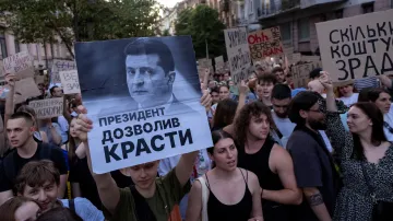 Protivládní protest v Kyjevě (23. 7. 2025)