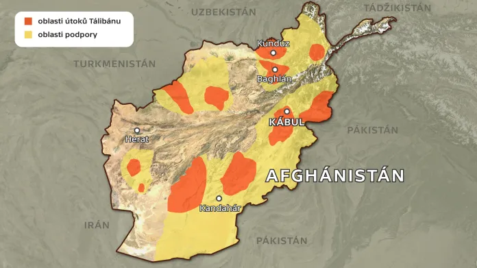 Přítomnost Talibanu v Afghánistánu