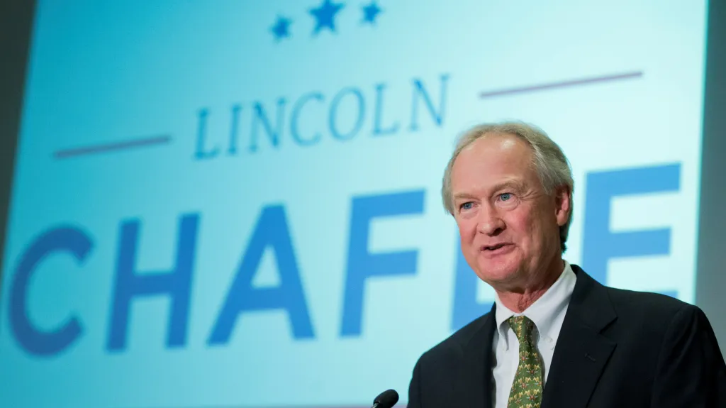 Demokratický kandidát na prezidenta Lincoln Chafee