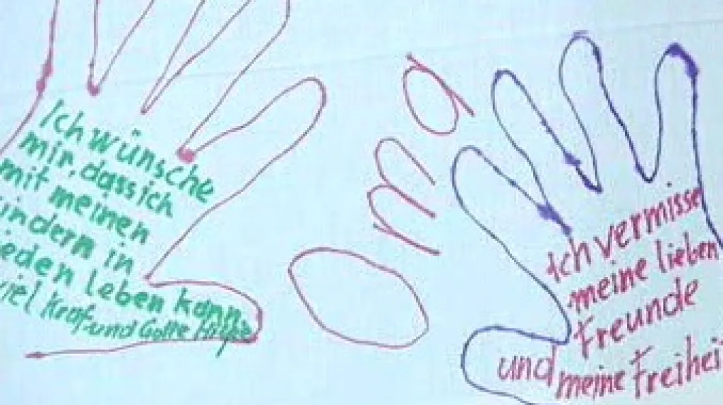 Plakát od obětí Josefa Fritzla