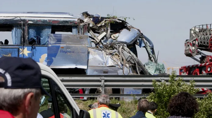 Nehoda autobusu v Itálii