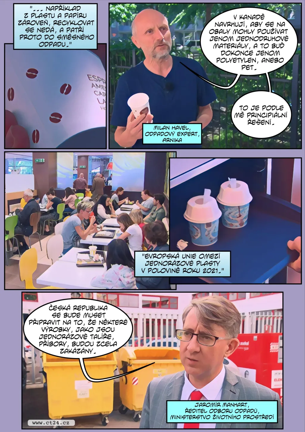 Komiks: Další firmy dobrovolně omezují plasty