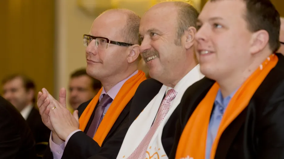 Bohuslav Sobotka, Josef Novotný a Adam Rykala