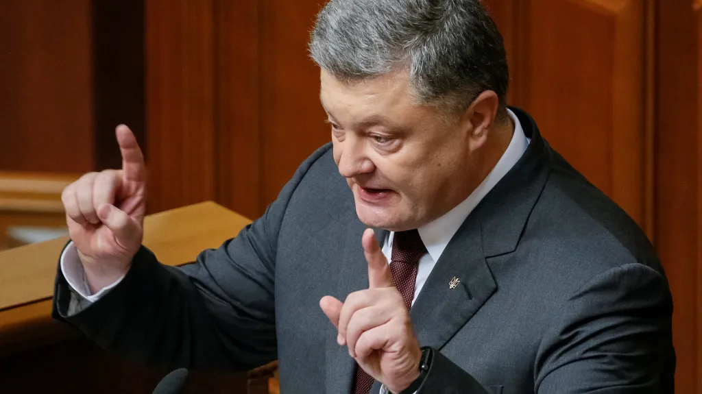 Ukrajinský prezident Petro Porošenko
