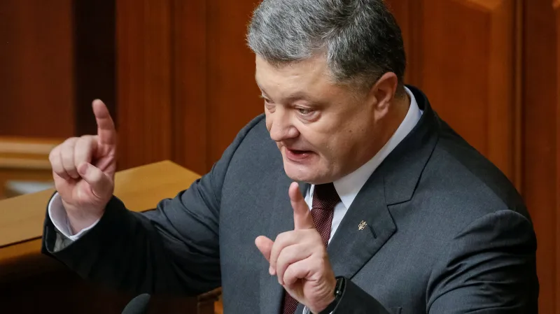 Ukrajinský prezident Petro Porošenko