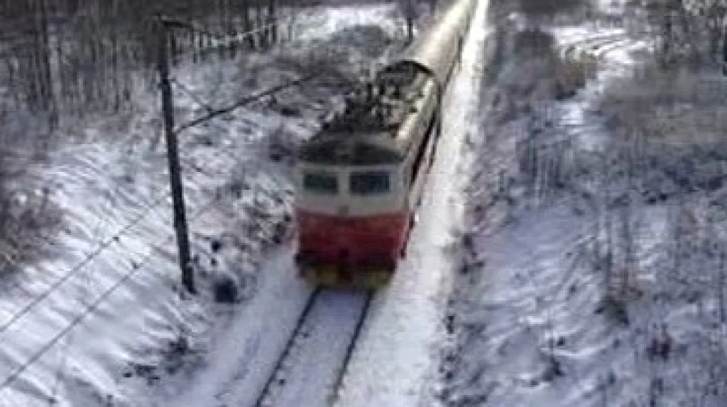 Rychlík mezi Plzní a Chebem