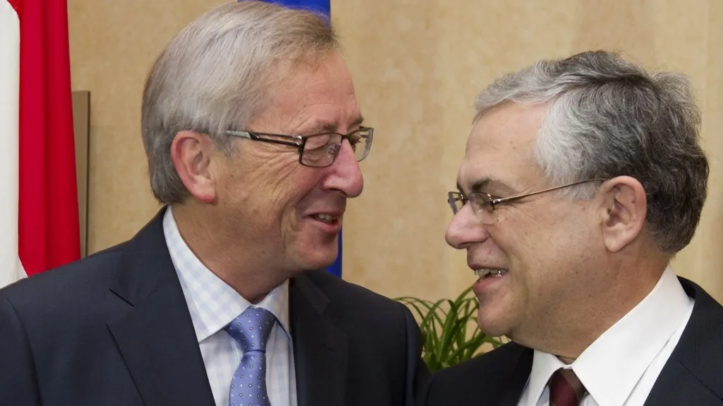 Jean-Claude Juncker a Lucas Papadimos