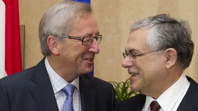 Jean-Claude Juncker a Lucas Papadimos