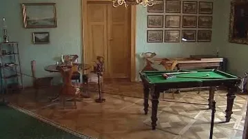 Interiér pokoje na zámku Rožmberk