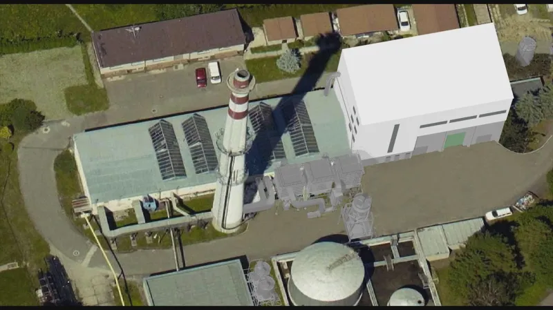 Vizualizace budoucí spalovny