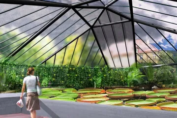 V Liberci se staví velký leknínový pavilon