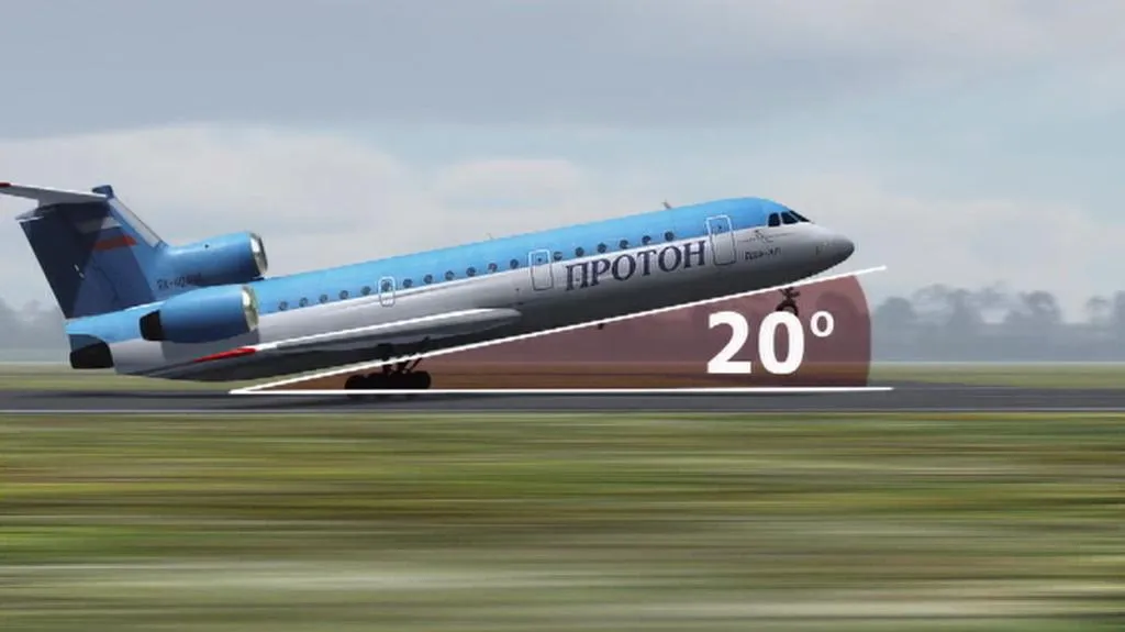 Simulace letu Jaku-42 v Jaroslavli