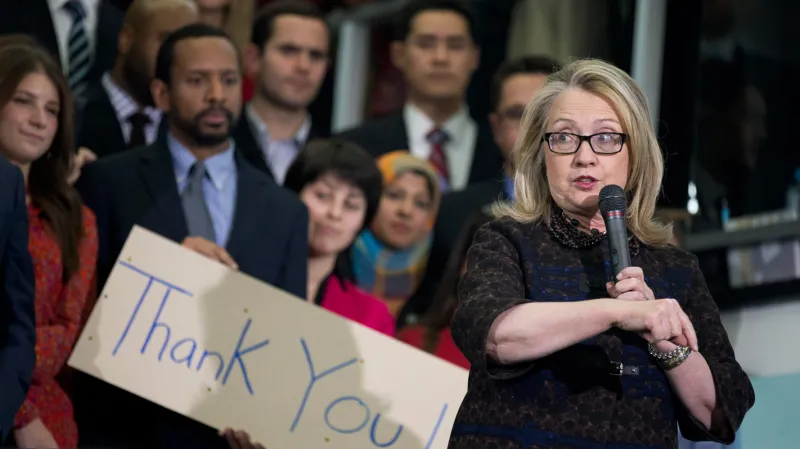 Hillary Clintonová se rozloučila se zaměstnanci ministerstva zahraničí