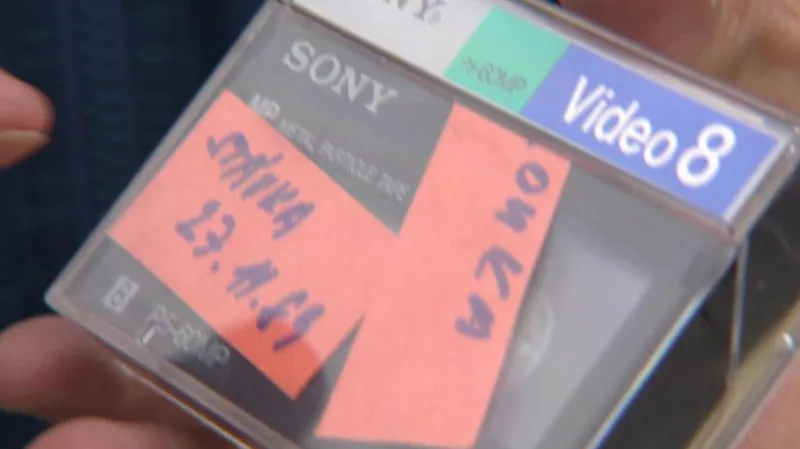 Kazeta se záznamem generální stávky v roce 1989