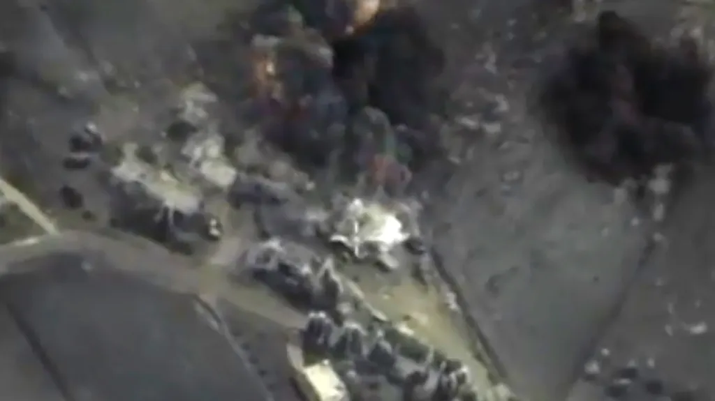 Moskva zveřejnila záběry z náletů v Sýrii
