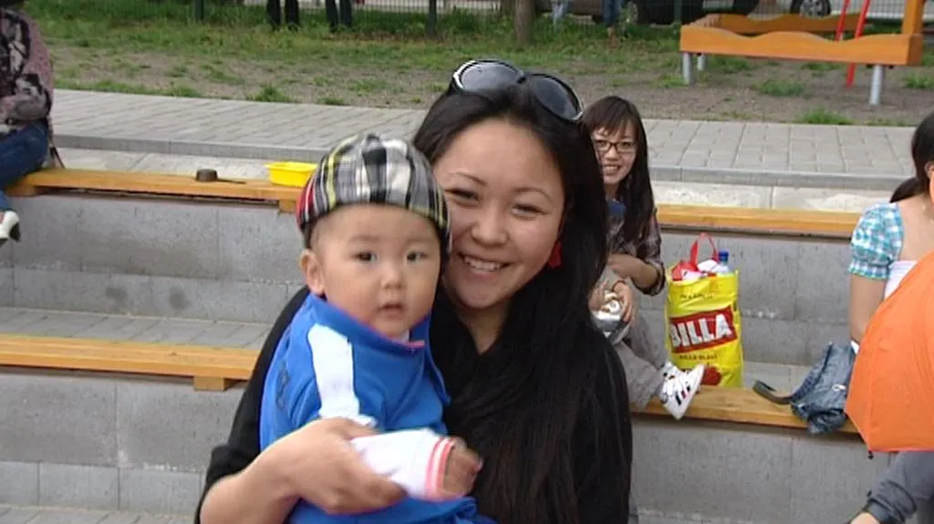 Malý sportovní fanoušek