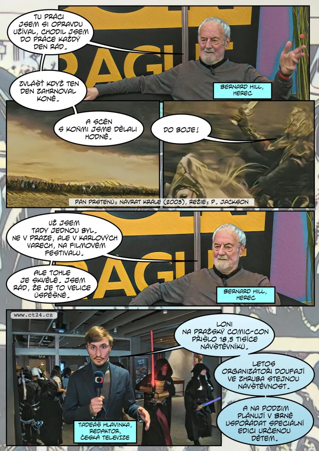 Fantasy i sci-fi postavy a jejich fanoušci se sešli na pražském Comic-Conu