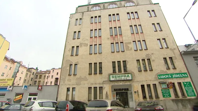 Pohled na blok domů z opačné strany