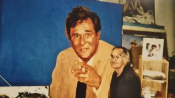 Jaroslav Gebr ve svém ateliéru