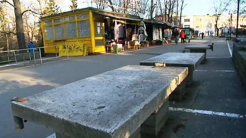 Tržnice ve Zlíně je prázdná