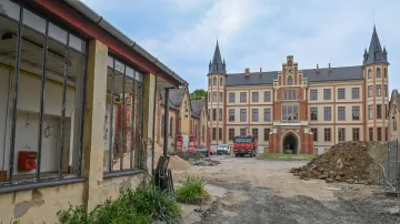 Rekonstruovaný zámek v Bzenci (27. srpna 2025)