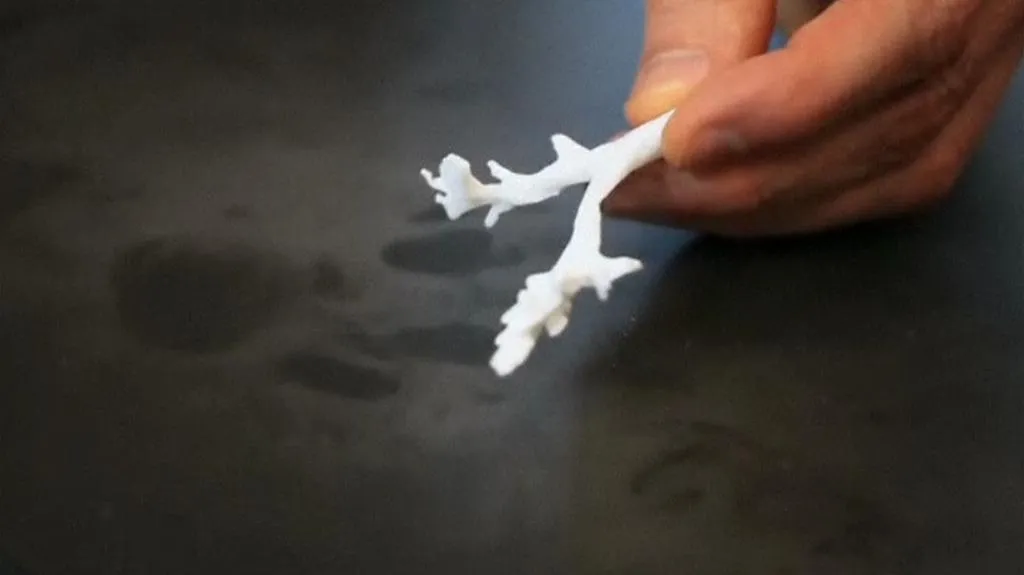 Speciální plicní implantát vytisknutý 3D tiskárnou
