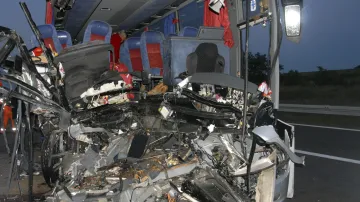 Nehoda českého autobusu v Srbsku