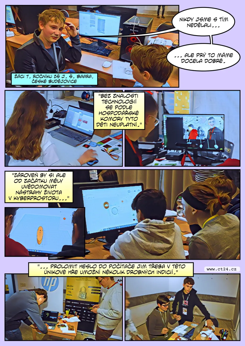 Studenti středních škol si vyzkoušeli řešení problémů pomocí moderních technologií. Mohou zachraňovat životy