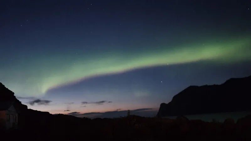 Polární záře nad Senjou