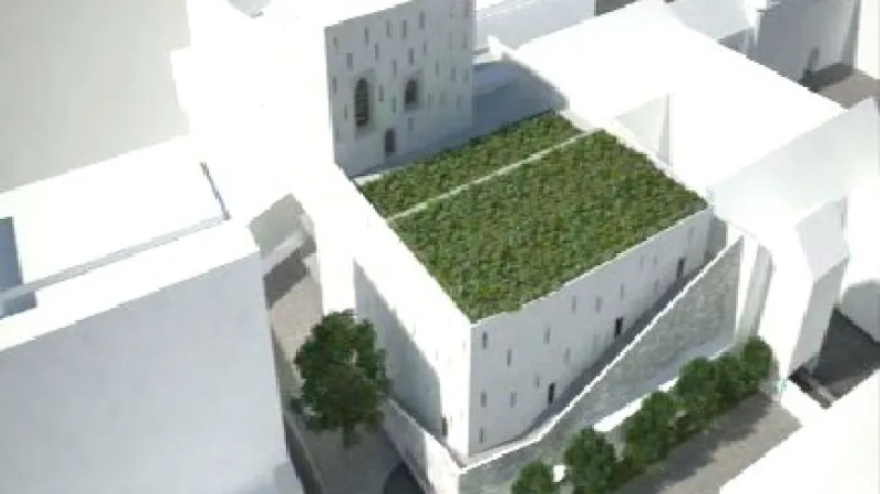 Vizualizace parkovacího domu v Panenské ulici