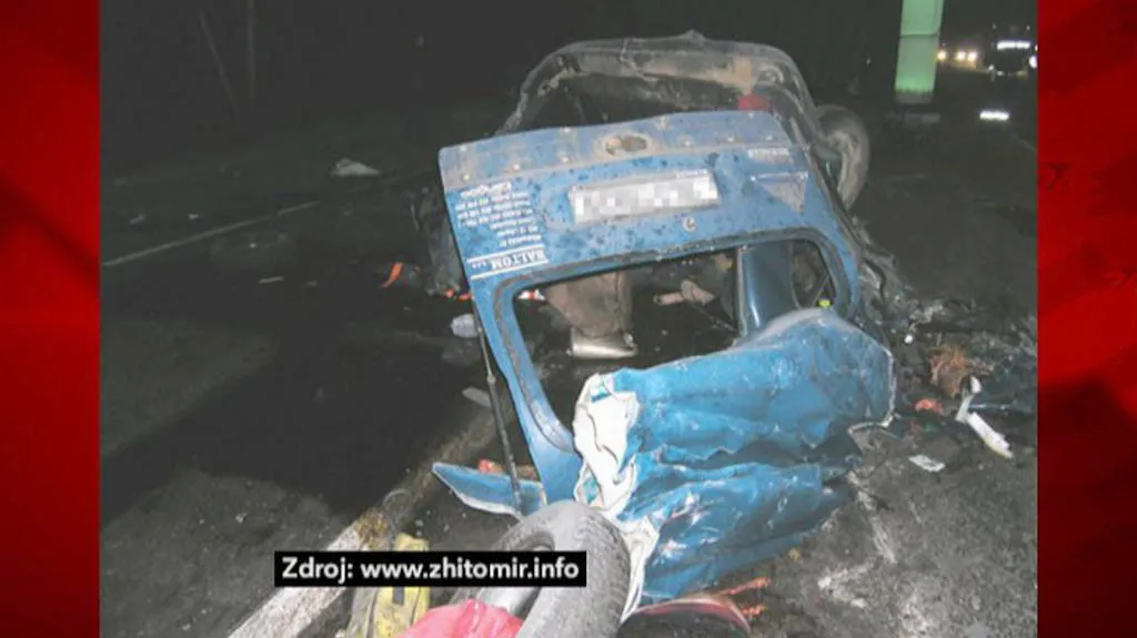 Následky nehody Čechů na Ukrajině