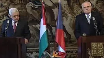 Mahmúd Abbás a Václav Klaus