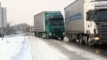Zima na dálnici