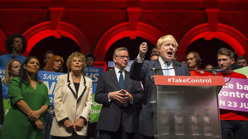 Představitelé kampaně za odchod z EU