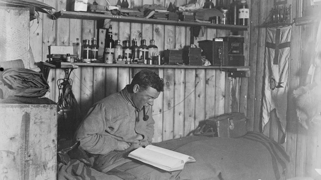 George Murray Levick během výpravy v Antarktidě