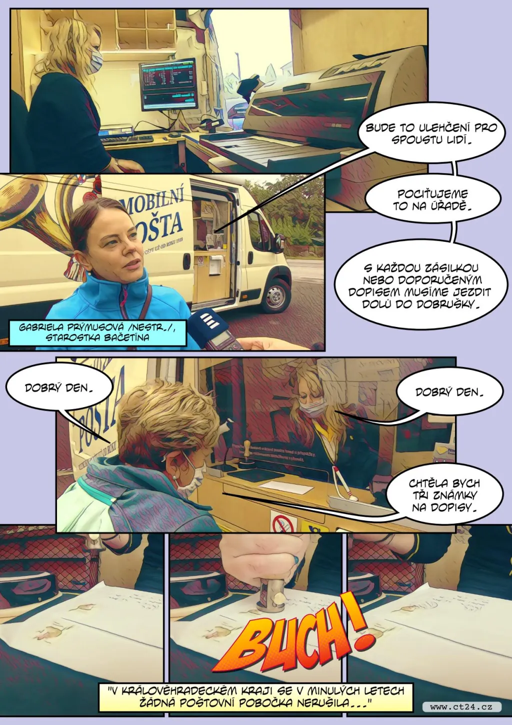 Česká pošta testuje pojízdné pobočky