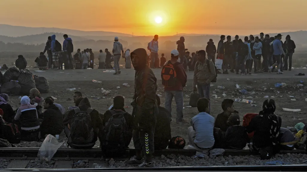 Uprchlíci na řecko-makedonské hranici