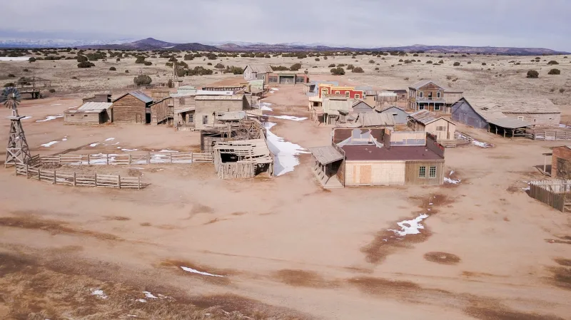 Ranč u Santa Fe, kde se natáčel film Rust